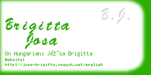 brigitta josa business card